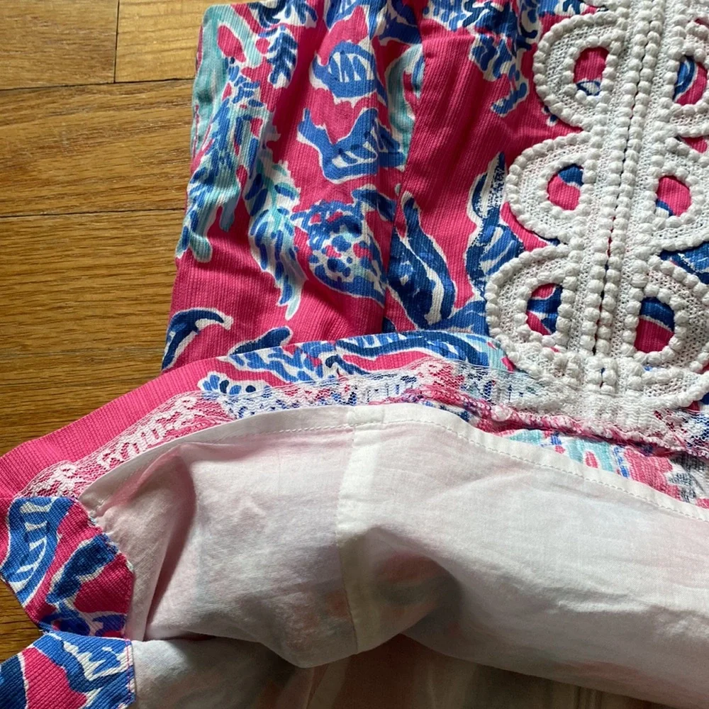 Lily Pulitzer pink and blue sleeveless top - Picture 4 of 6